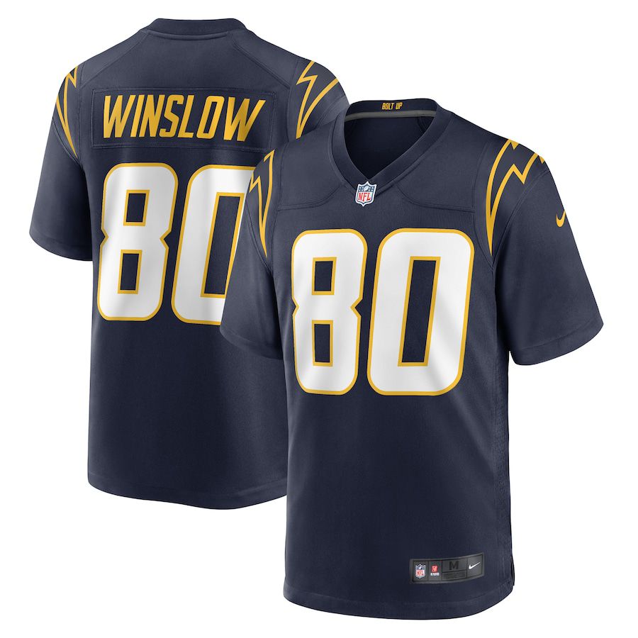 Men Los Angeles Chargers #80 Kellen Winslow Nike Navy Retired Player NFL Jersey